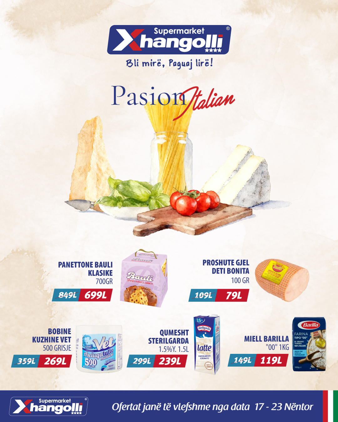 Java e Kuzhinës Italiane te Supermarket Xhangolli